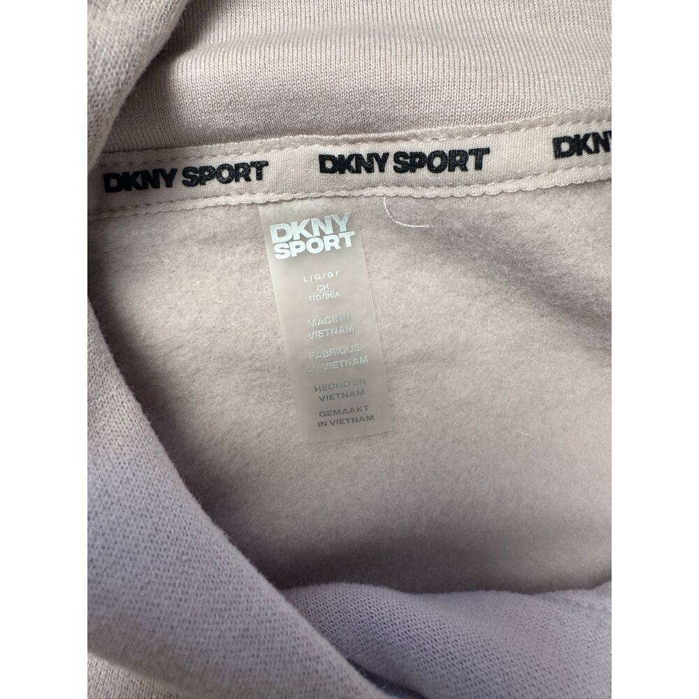 DKNY Sport Women's Sequin Pullover Fleece Hoodie ALLURE NWT SIZE L - Picture 9 of 12